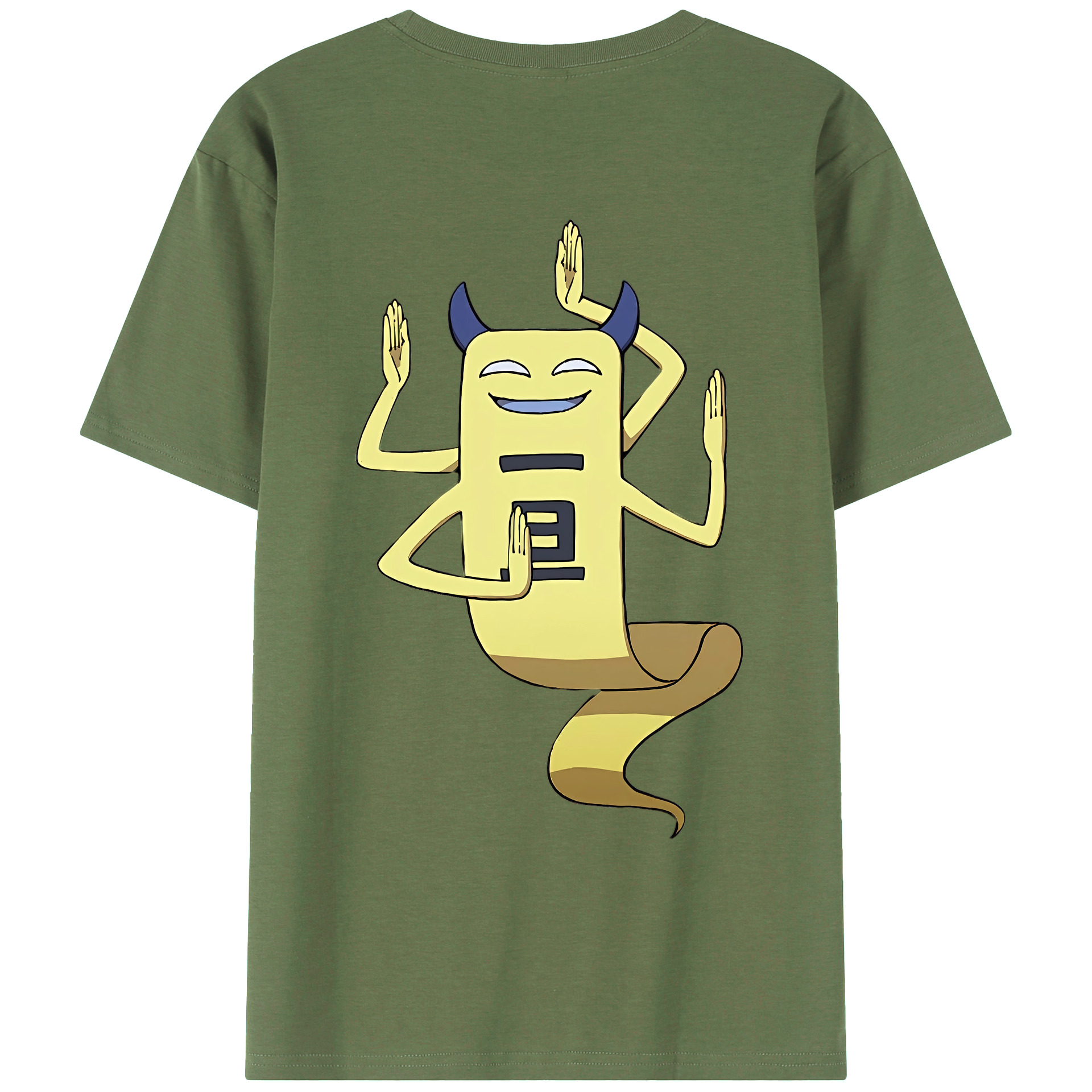 （画像用） 妖怪ウォッチ Yo-kai Watch 綿100％ メンズ半袖Tシャツ（バックプリント） 通気性